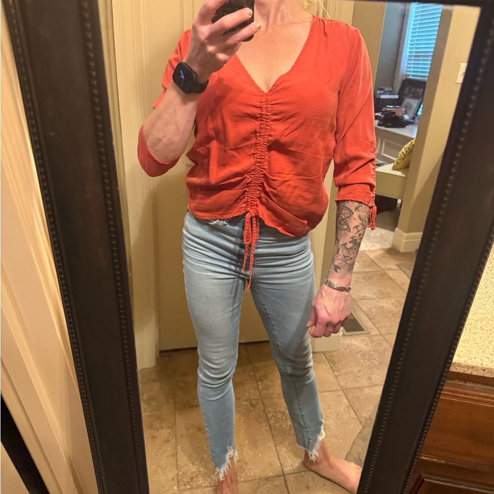 Blue Rain Terracotta Blouse